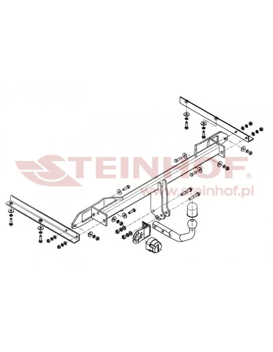 Hak holowniczy Steinhof O-144 do Opel Astra