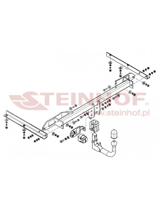 Hak holowniczy Steinhof O-145 do Opel Astra