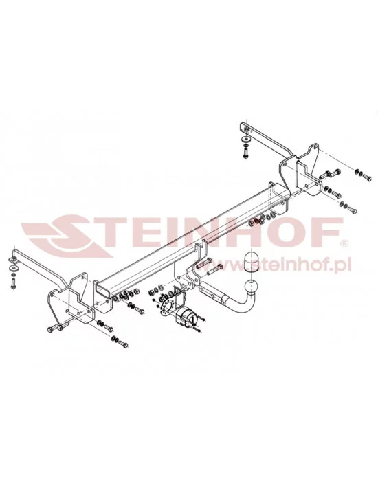 Hak holowniczy Steinhof F-068 do Opel Combo Hak holowniczy Steinhof F-068 do Opel Combo