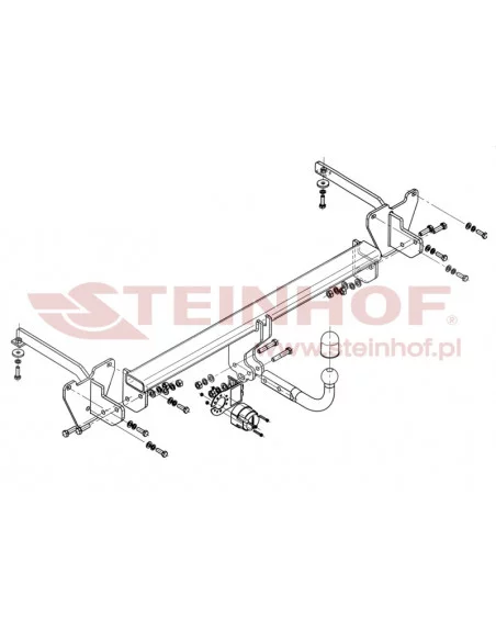 Hak holowniczy Steinhof F-068 do Opel Combo Hak holowniczy Steinhof F-068 do Opel Combo