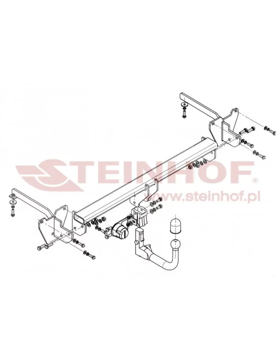 Hak holowniczy Steinhof F-069 do Opel Combo Hak holowniczy Steinhof F-069 do Opel Combo