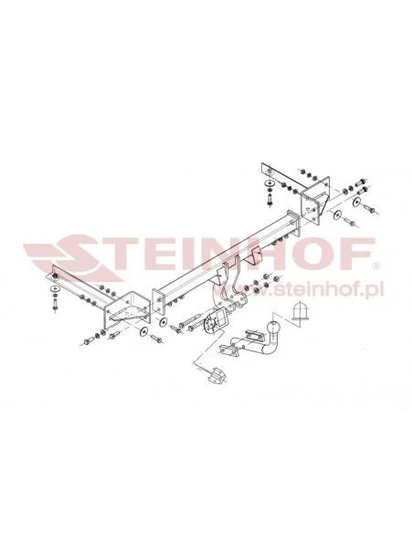 Hak holowniczy Steinhof O-128 do Opel Corsa
