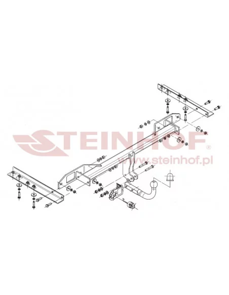 Hak holowniczy Steinhof O-146 do Opel Insignia