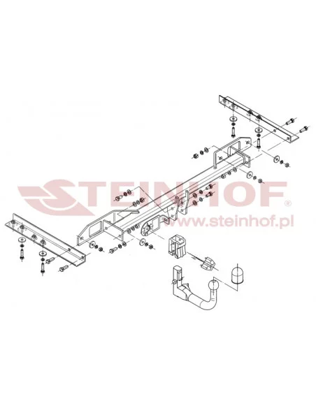 Hak holowniczy Steinhof O-147 do Opel Insignia
