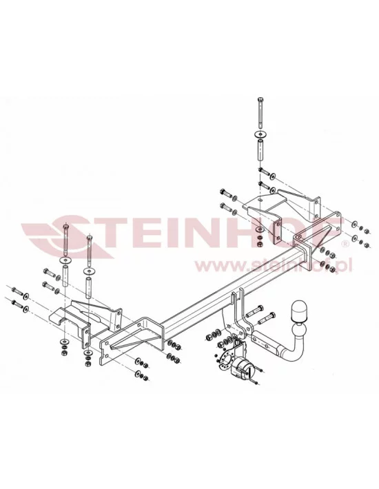 Hak holowniczy Steinhof O-174 do Opel Meriva
