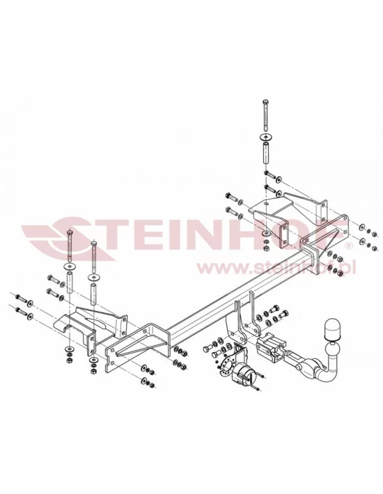 Hak holowniczy Steinhof O-175 do Opel Meriva