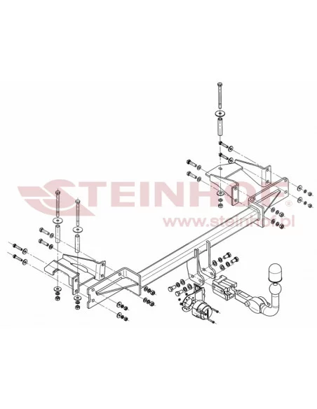 Hak holowniczy Steinhof O-175 do Opel Meriva