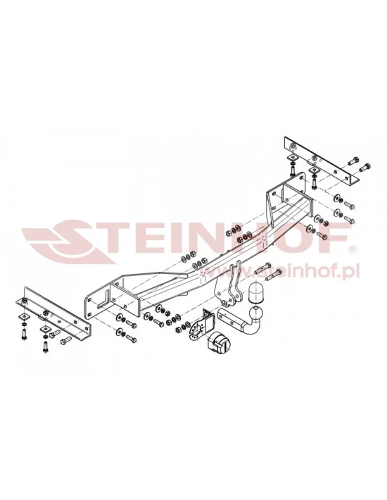Hak holowniczy Steinhof O-176 do Opel Meriva