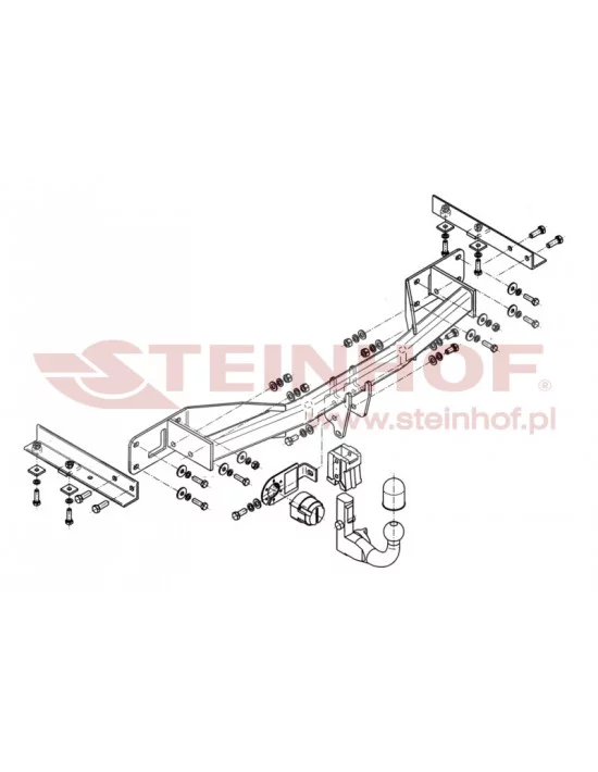 Hak holowniczy Steinhof O-177 do Opel Meriva