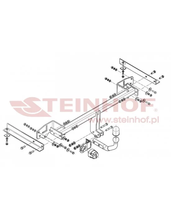 Hak holowniczy Steinhof O-165 do Opel Mokka