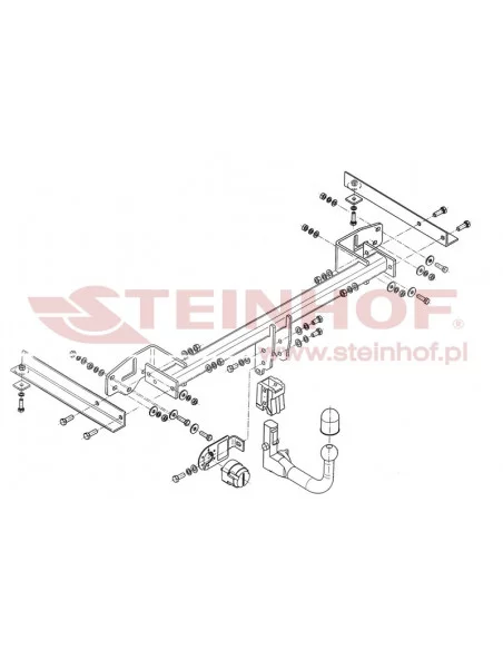 Hak holowniczy Steinhof O-166 do Opel Mokka