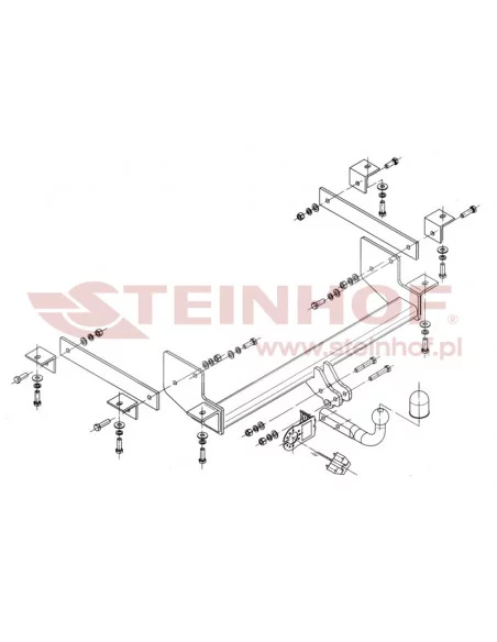 Hak holowniczy Steinhof R-060 do Opel Movano