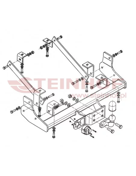 Hak holowniczy Steinhof R-062 do Opel Movano