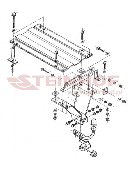 Hak holowniczy Steinhof O-180 do Opel Omega