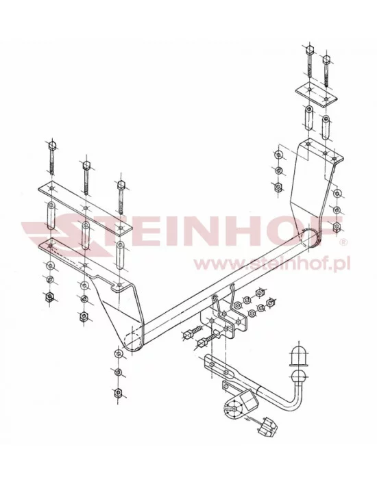 Hak holowniczy Steinhof O-182 do Opel Omega