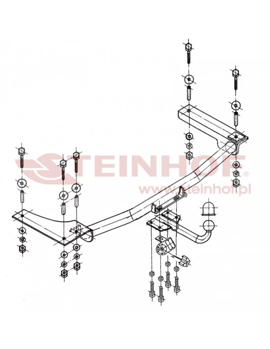 Hak holowniczy Steinhof O-214 do Opel Vectra