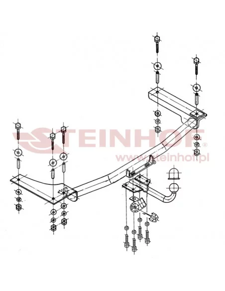 Hak holowniczy Steinhof O-214 do Opel Vectra