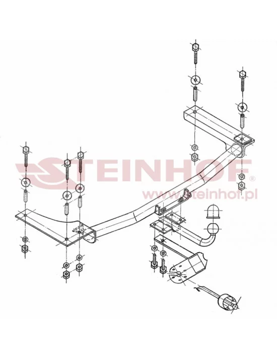 Hak holowniczy Steinhof O-216 do Opel Vectra