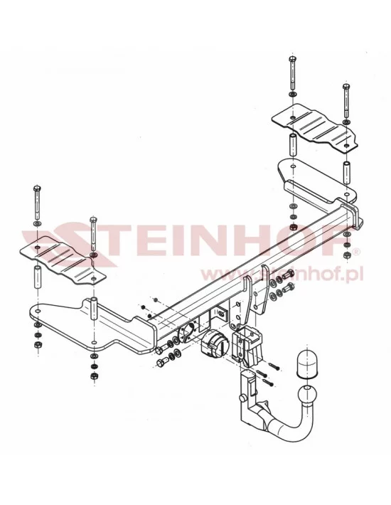 Hak holowniczy Steinhof O-227 do Opel Vectra