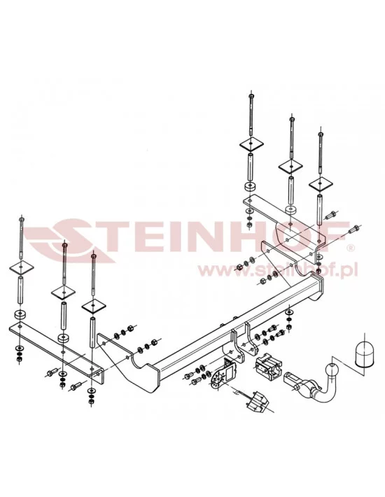 Hak holowniczy Steinhof O-226 do Opel Vectra