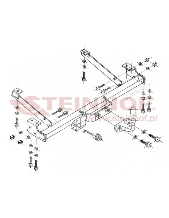 Hak holowniczy Steinhof R-127 do Opel Vivaro Hak holowniczy Steinhof R-127 do Opel Vivaro