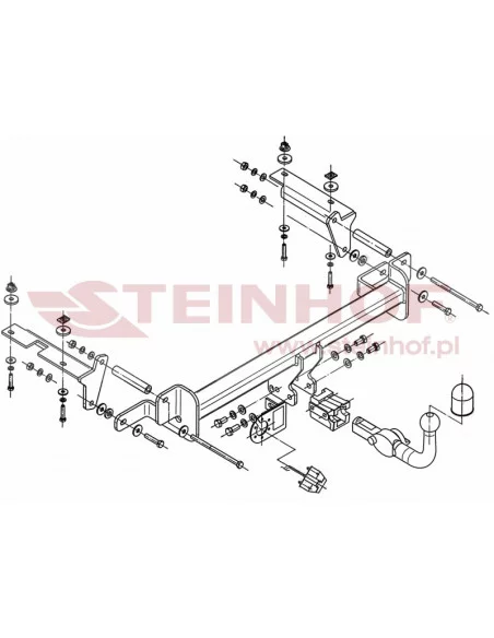 Hak holowniczy Steinhof O-233 do Opel Zafira
