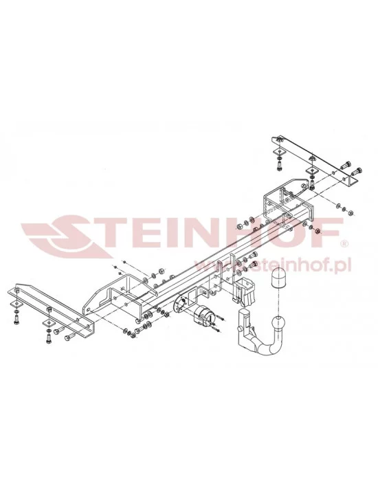 Hak holowniczy Steinhof O-235 do Opel Zafira