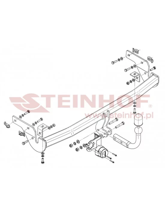 Hak holowniczy Steinhof P-027 do Peugeot 207