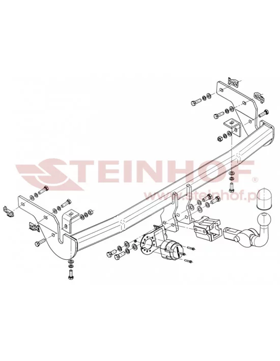 Hak holowniczy Steinhof P-028 do Peugeot 207 Hak holowniczy Steinhof P-028 do Peugeot 207