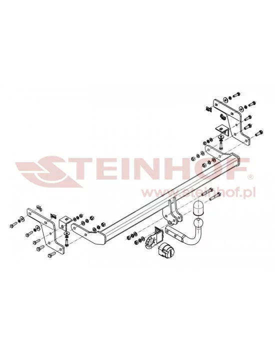 Hak holowniczy Steinhof P-023 do Peugeot 207