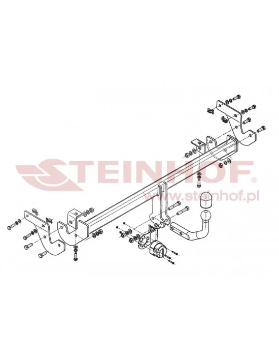 Hak holowniczy Steinhof P-019 do Peugeot 208