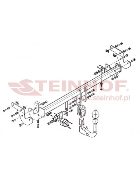 Hak holowniczy Steinhof P-020 do Peugeot 208