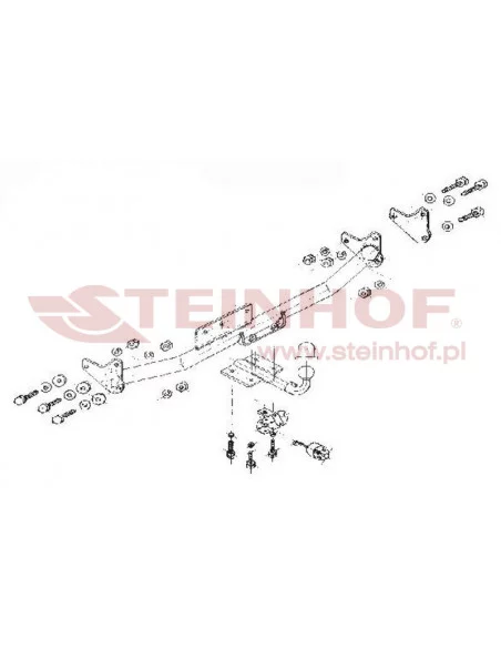 Hak holowniczy Steinhof P-031 do Peugeot 306 Hak holowniczy Steinhof P-031 do Peugeot 306