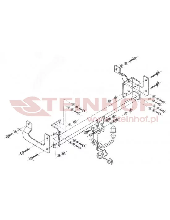 Hak holowniczy Steinhof P-040 do Peugeot 407