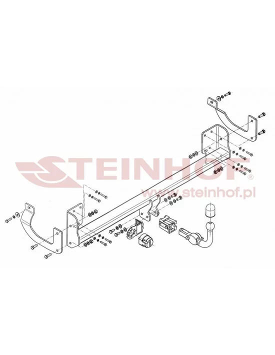 Hak holowniczy Steinhof P-041 do Peugeot 407 Hak holowniczy Steinhof P-041 do Peugeot 407