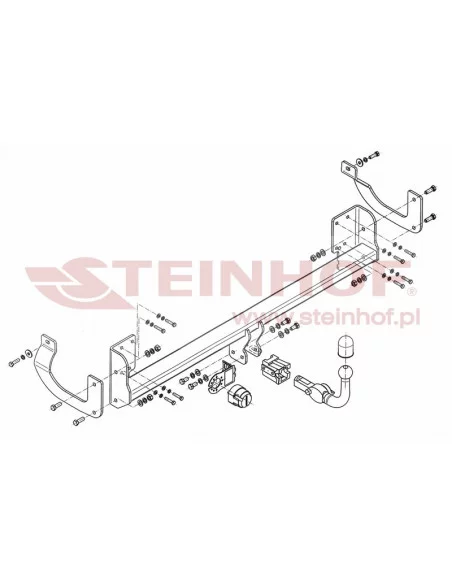Hak holowniczy Steinhof P-041 do Peugeot 407 Hak holowniczy Steinhof P-041 do Peugeot 407