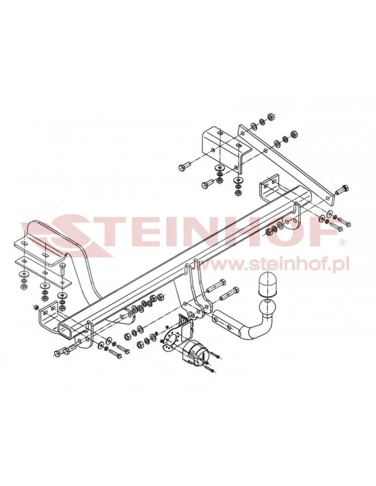 Hak holowniczy Steinhof P-054 do Peugeot 3008
