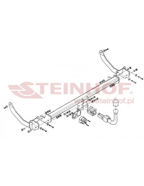 Hak holowniczy Steinhof P-053 do Peugeot 308