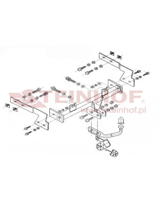 Hak holowniczy Steinhof P-036 do Peugeot 406