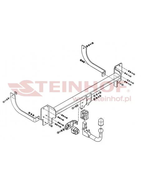 Hak holowniczy Steinhof P-043 do Peugeot 407 Hak holowniczy Steinhof P-043 do Peugeot 407