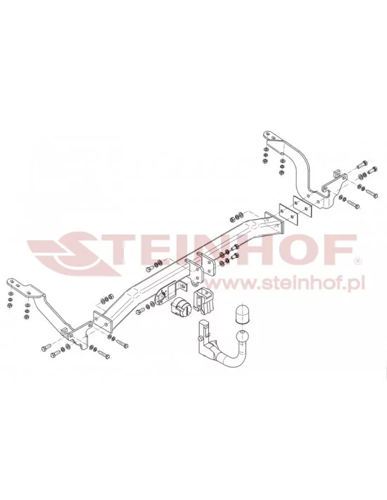 Hak holowniczy Steinhof P-045 do Peugeot 5008