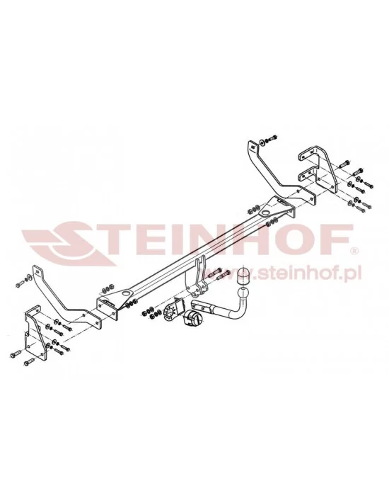 Hak holowniczy Steinhof P-046 do Peugeot 508
