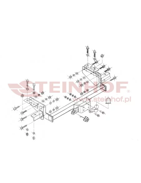 Hak holowniczy Steinhof F-062 do Peugeot Boxer Hak holowniczy Steinhof F-062 do Peugeot Boxer