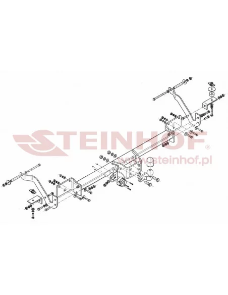 Hak holowniczy Steinhof F-066 do Peugeot Boxer Hak holowniczy Steinhof F-066 do Peugeot Boxer