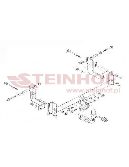 Hak holowniczy Steinhof F-133 do Peugeot Expert Hak holowniczy Steinhof F-133 do Peugeot Expert