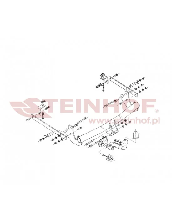 Hak holowniczy Steinhof F-148 do Peugeot Expert Hak holowniczy Steinhof F-148 do Peugeot Expert