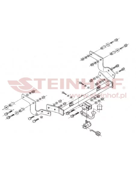 Hak holowniczy Steinhof C-021 do Peugeot Partner