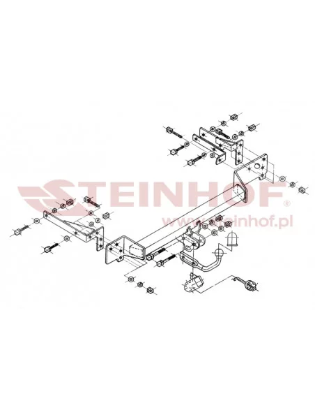 Hak holowniczy Steinhof R-020 do Renault Clio