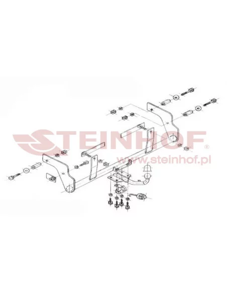Hak holowniczy Steinhof R-072 do Renault Kangoo