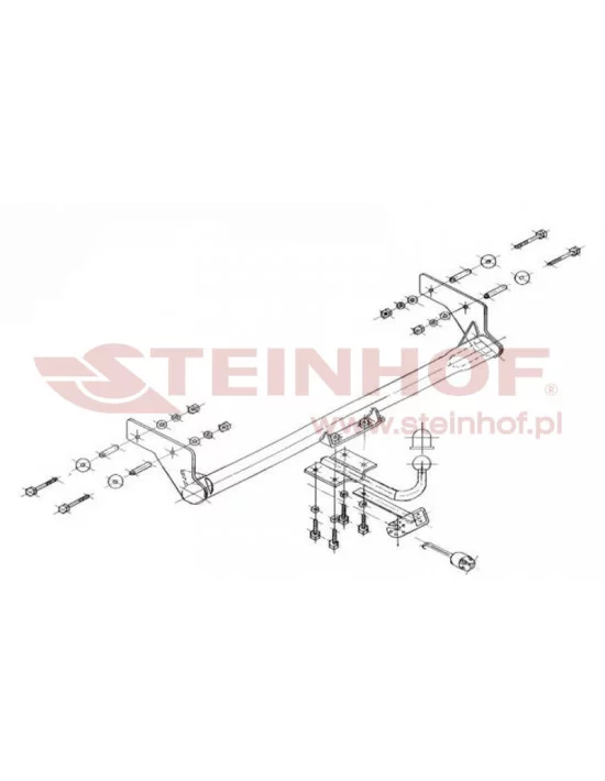 Hak holowniczy Steinhof R-070 do Renault Kangoo
